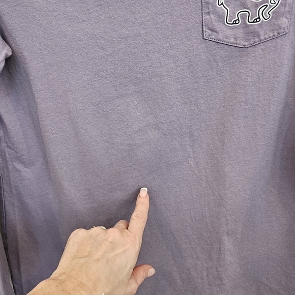 Ivory Ella Lavender Purple Elephant Graphic Long Sleeve T-Shirt Size Small - Picture 10 of 10